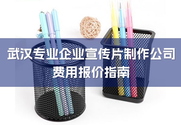 武汉专业企业宣传片制作公司费用报价指南